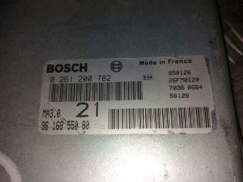 Recambio de centralita motor uce para citroen zx 1.4   |   0.91 - ... | 1991 | 75 cv / 55 kw referencia OEM IAM 0261200782 96168