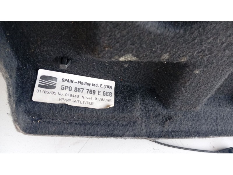 Recambio de bandeja trasera para seat altea (5p1) 2.0 tdi 16v referencia OEM IAM 5P0867769K6E8  