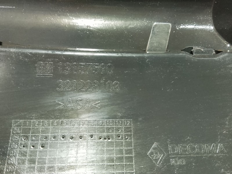 Recambio de moldura para opel zafira / zafira family b (a05) 1.9 cdti (m75) referencia OEM IAM   