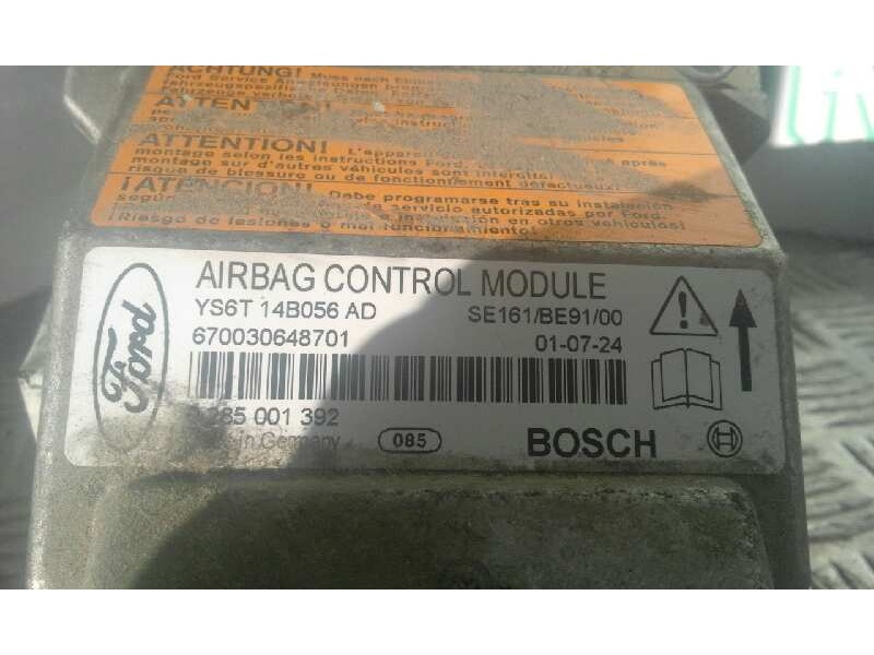 Recambio de centralita airbag para ford fiesta berlina (dx) ambiente   |   12.99 - 12.00 | 1999 - 2000 | 60 cv / 44 kw referenci