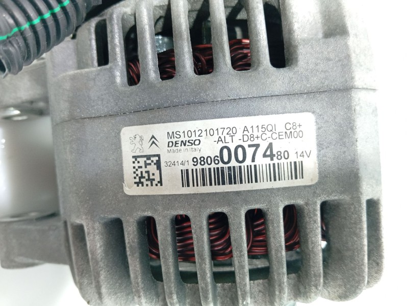 Recambio de alternador para peugeot 208 i (ca_, cc_) 1.0 referencia OEM IAM 9806007480 / 1610048280  