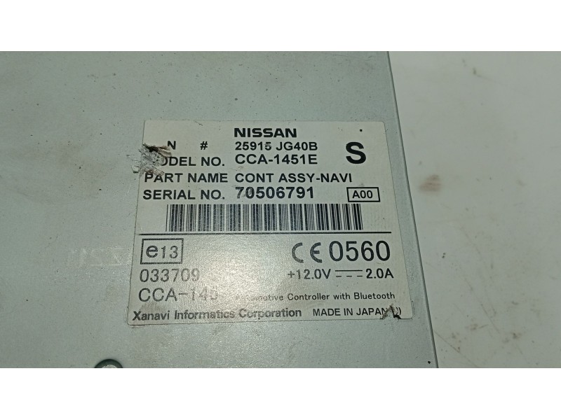 Recambio de modulo electronico para nissan tiida hatchback (c11) 1.5 dci referencia OEM IAM   
