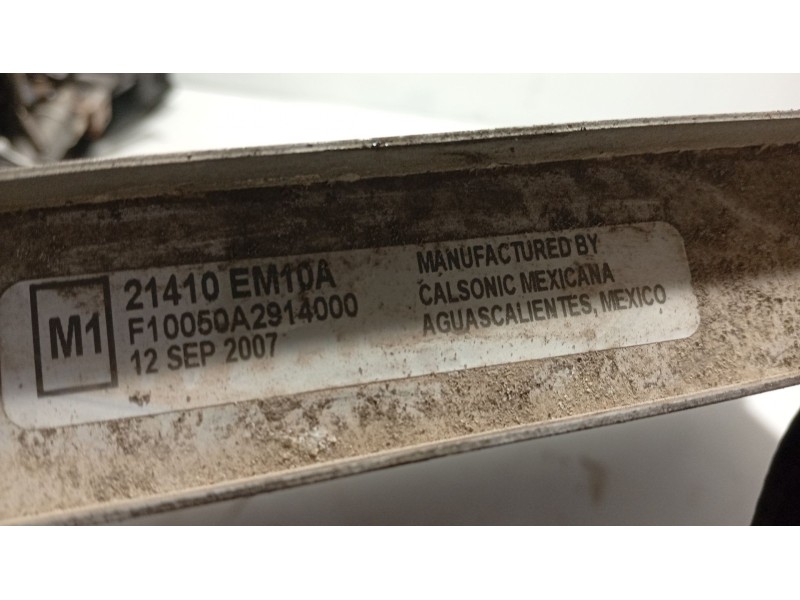 Recambio de radiador agua para nissan tiida hatchback (c11) 1.5 dci referencia OEM IAM 21410EM10A  