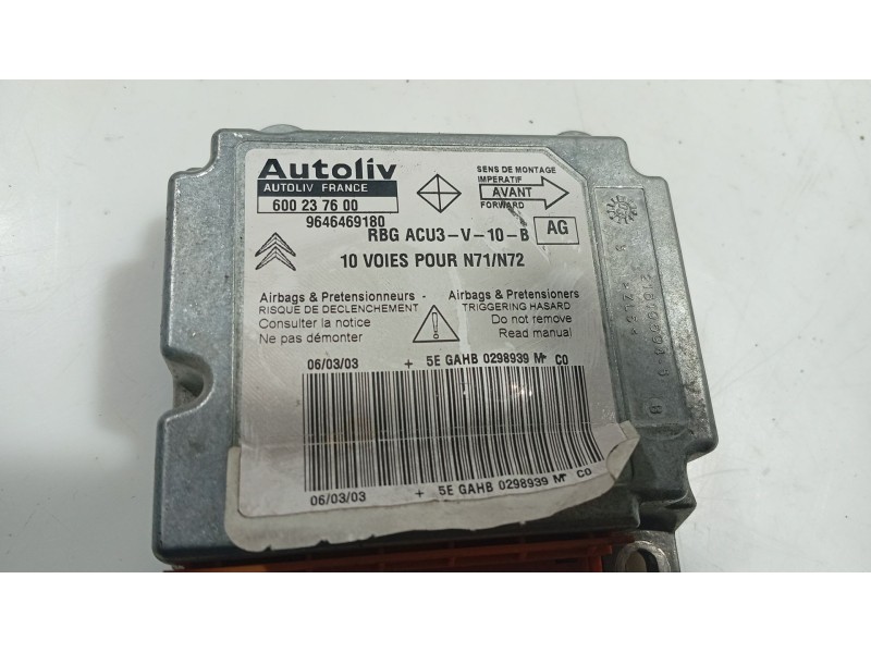 Recambio de centralita airbag para citroën xsara (n1) 2.0 hdi 90 referencia OEM IAM   
