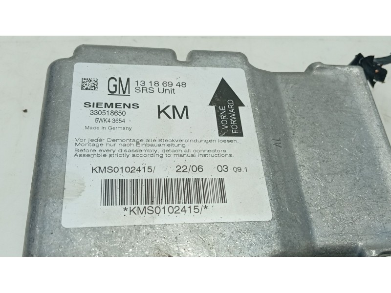 Recambio de centralita airbag para opel vectra c gts (z02) 1.9 cdti (f68) referencia OEM IAM   