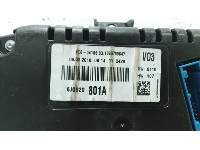 Recambio de cuadro instrumentos para seat ibiza iv (6j5, 6p1) 1.6 tdi referencia OEM IAM   