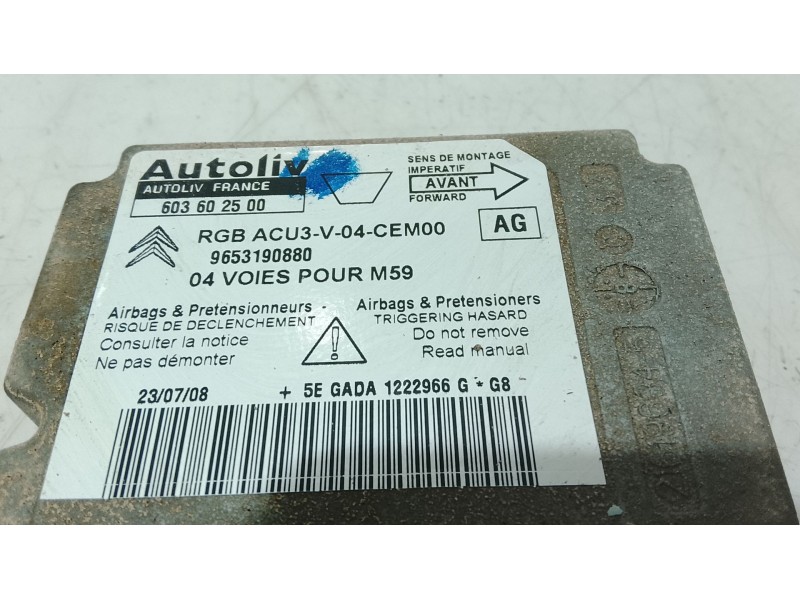 Recambio de centralita airbag para peugeot partner monospace (5_, g_) 1.6 hdi 75 referencia OEM IAM   