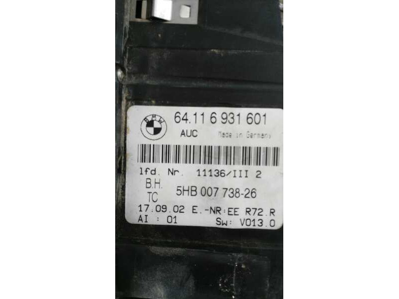 Recambio de mando climatizador para bmw serie 3 berlina (e46) 1.8 16v   |   0.98 - 0.06 | 1998 - 2006 | 116 cv / 85 kw referenci Recambio de mando climatizador para bmw serie 3 berlina (e46) 1.8 16v   |   0.98 - 0.06 | 1998 - 2006 | 116 cv / 85 kw referenci