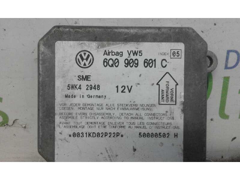 Recambio de centralita airbag para skoda fabia familiar (6y5) classic   |   0.00 - ... | 2000 | 64 cv / 47 kw referencia OEM IAM