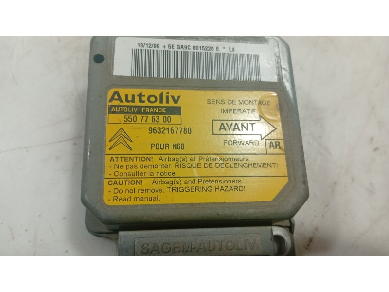 Recambio de centralita airbag para citroën xsara picasso (n68) 2.0 hdi referencia OEM IAM   