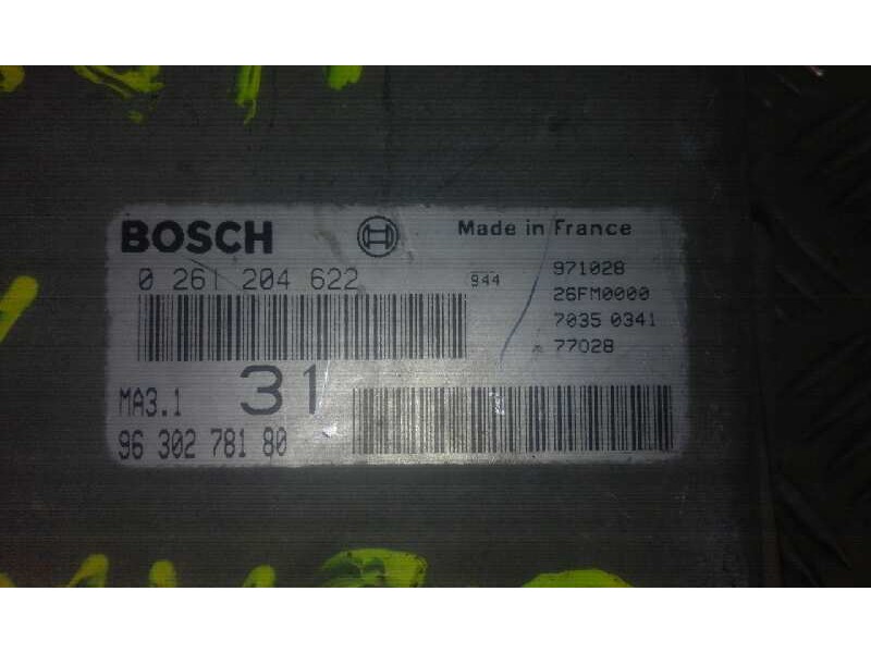 Recambio de centralita motor uce para citroen saxo    |   0.99 - 0.03 | 1999 - 2003 referencia OEM IAM 0261204622 9630278180 