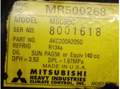 Recambio de compresor aire acondicionado para mitsubishi galant berlina (ea0) 2.4 gdi cat referencia OEM IAM MR500268 8001618 AK 2