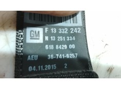 Recambio de cinturon seguridad trasero derecho para opel zafira tourer c (p12) 1.6 cdti (75) referencia OEM IAM 39093550 6192284 2