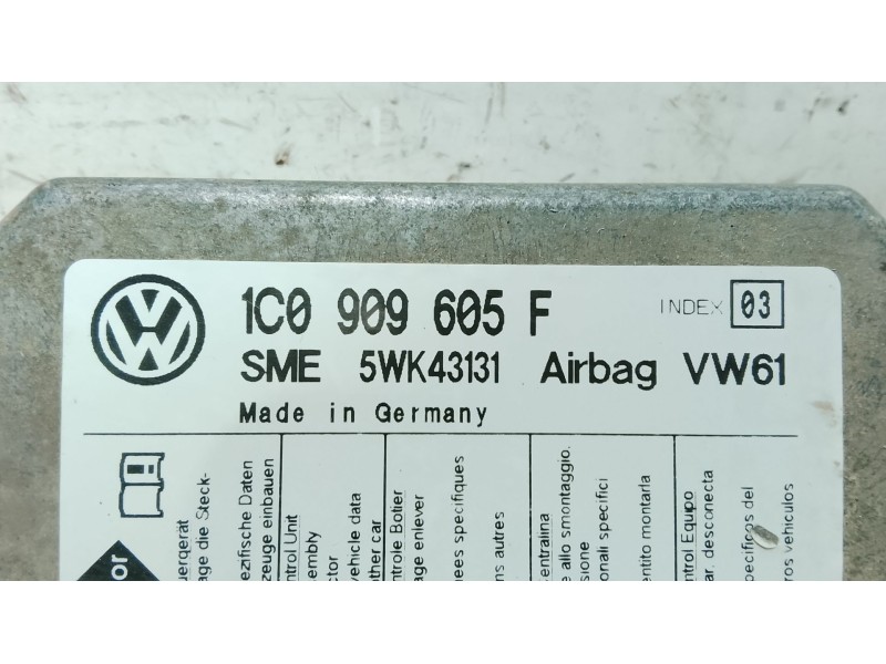 Recambio de centralita airbag para skoda superb i (3u4) 1.9 tdi referencia OEM IAM 5866CA  