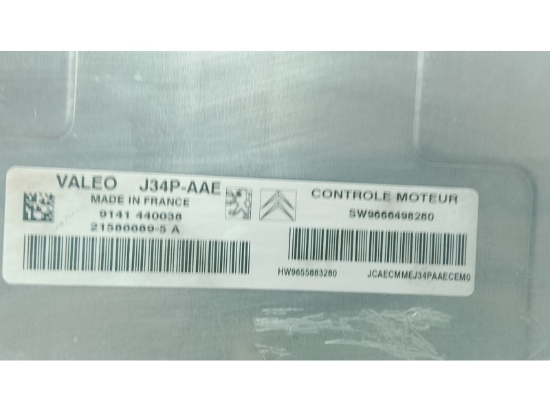 Recambio de centralita motor uce para peugeot 206+ (2l_, 2m_) 1.1 referencia OEM IAM   