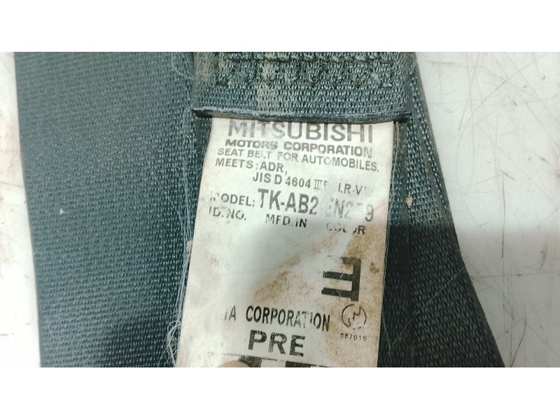 Recambio de cinturon seguridad delantero derecho para mitsubishi outlander (cu0w) 2.0 cat referencia OEM IAM 7000C168  