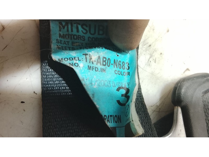 Recambio de cinturon seguridad trasero central para mitsubishi outlander (cu0w) 2.0 cat referencia OEM IAM   