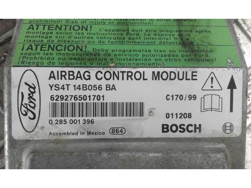 Recambio de centralita airbag para ford focus berlina (cak) ambiente   |   08.98 - 12.04 | 1998 - 2004 | 90 cv / 66 kw referenci