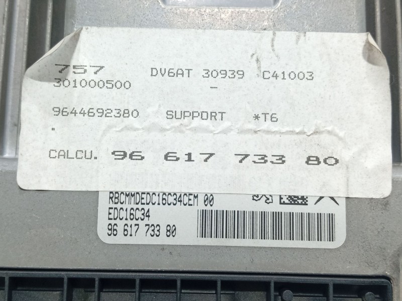 Recambio de centralita motor uce para peugeot 307 (3a/c) 1.6 hdi referencia OEM IAM   