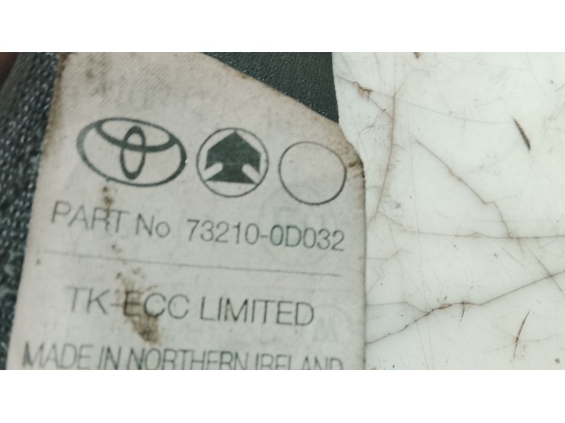 Recambio de cinturon seguridad delantero derecho para toyota yaris (_p1_) 1.3 (scp12_, scp13_) referencia OEM IAM   