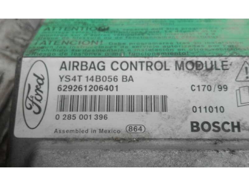 Recambio de centralita airbag para ford focus berlina (cak)    |   0.98 - 0.04 | 1998 - 2004 referencia OEM IAM YS4T14B056BA  