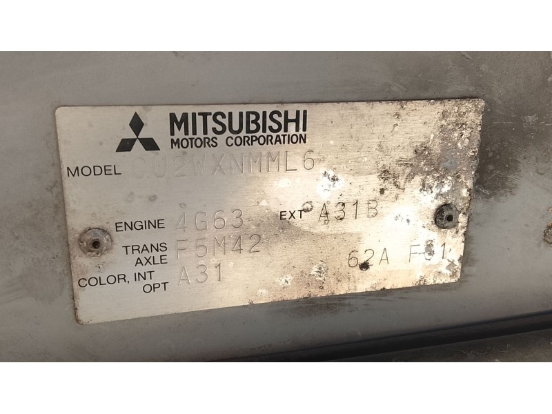 Recambio de capot para mitsubishi outlander (cu0w) 2.0 cat referencia OEM IAM 5900A058  