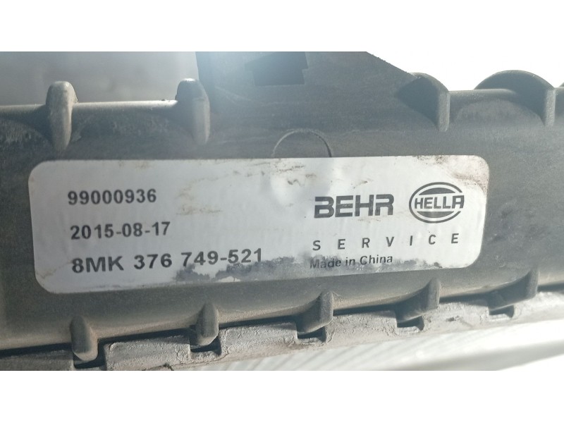 Recambio de radiador agua para mini mini (r50, r53) one referencia OEM IAM   