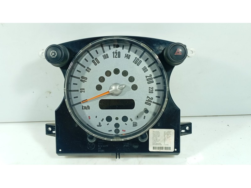 Recambio de cuadro instrumentos para mini mini (r50, r53) one referencia OEM IAM   