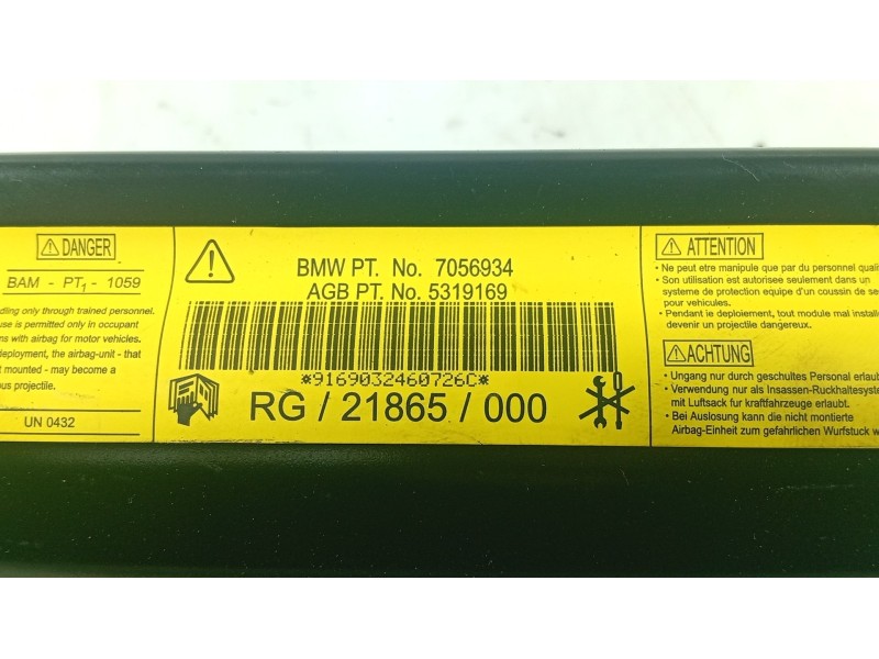 Recambio de airbag delantero derecho para mini mini (r50, r53) one referencia OEM IAM   