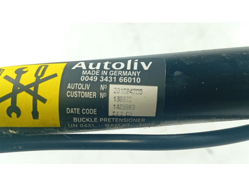 Recambio de anclaje cinturon delantero derecho para mini mini (r50, r53) one referencia OEM IAM   