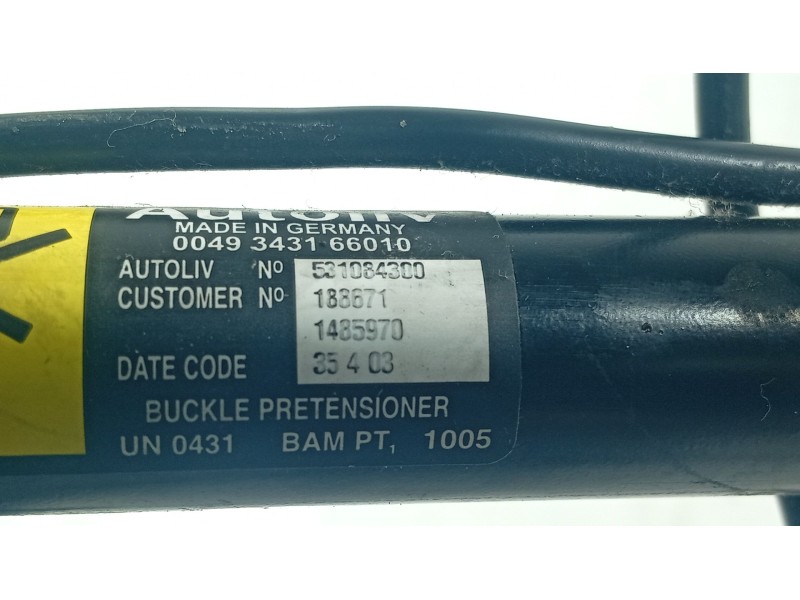 Recambio de anclaje cinturon delantero izquierdo para mini mini (r50, r53) one referencia OEM IAM   