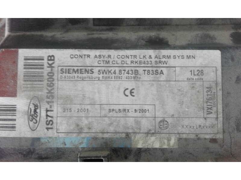 Recambio de modulo electronico para ford mondeo berlina (ge) ghia   |   05.01 - 12.03 | 2001 - 2003 | 131 cv / 96 kw referencia 