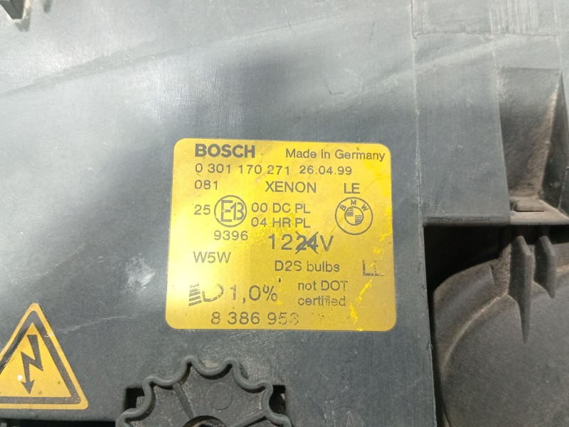 Recambio de faro izquierdo para bmw 7 (e38) 730 d referencia OEM IAM 63128381335  