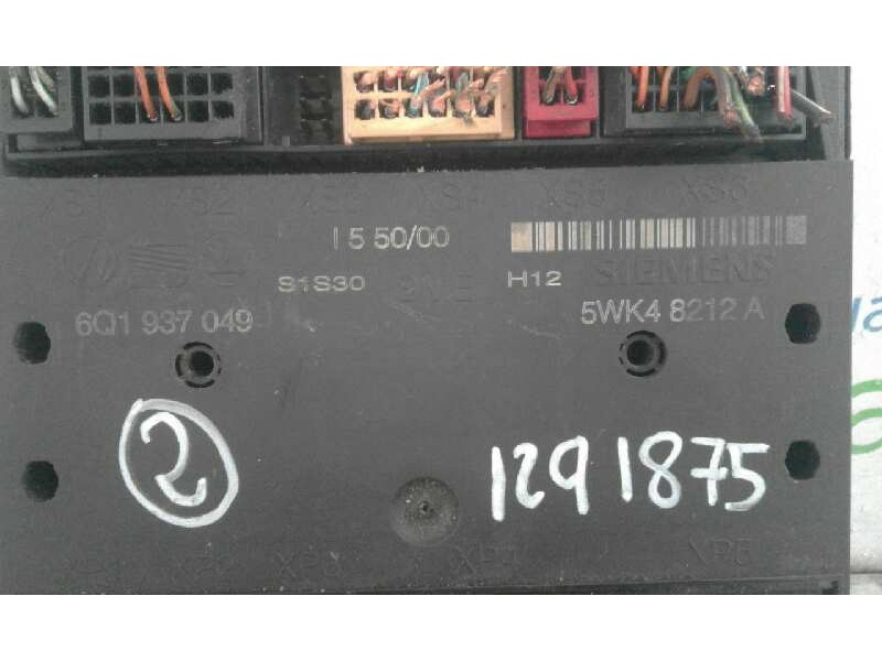 Recambio de caja reles / fusibles para skoda fabia familiar (6y5) classic   |   0.00 - ... | 2000 | 64 cv / 47 kw referencia OEM