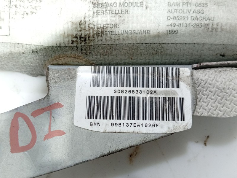Recambio de airbag lateral delantero izquierdo para bmw 7 (e38) 730 d referencia OEM IAM   