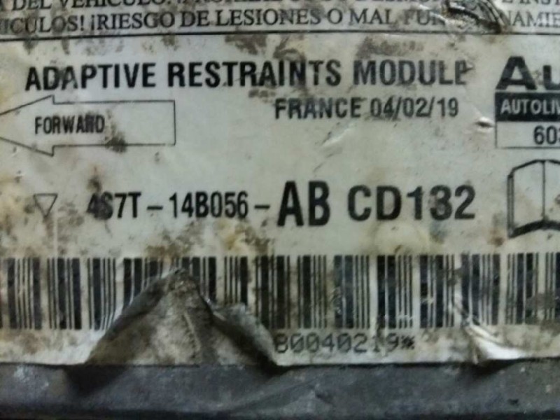 Recambio de centralita airbag para ford mondeo berlina (ge) futura (d)   |   02.04 - 12.05 | 2004 - 2005 | 131 cv / 96 kw refere