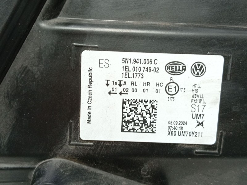 Recambio de faro derecho para volkswagen tiguan (5n_) 2.0 tdi referencia OEM IAM   