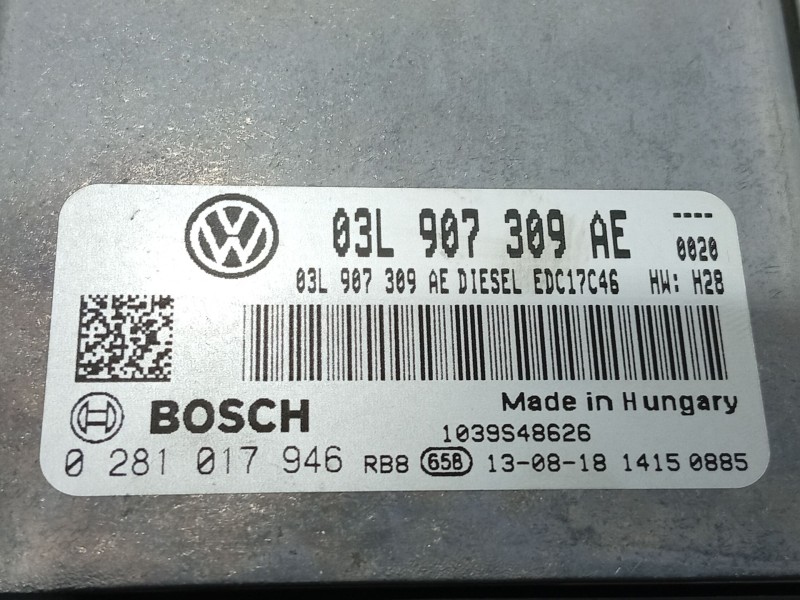 Recambio de centralita motor uce para volkswagen tiguan (5n_) 2.0 tdi referencia OEM IAM   