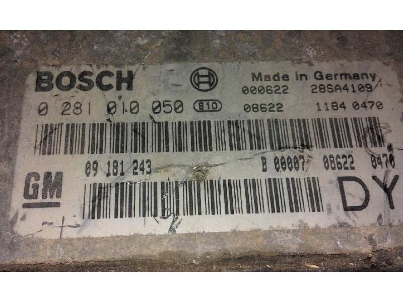 Recambio de centralita motor uce para opel astra g caravan    |   0.98 - 0.04 | 1998 - 2004 referencia OEM IAM 0281010050 28SA41 Recambio de centralita motor uce para opel astra g caravan    |   0.98 - 0.04 | 1998 - 2004 referencia OEM IAM 0281010050 28SA41