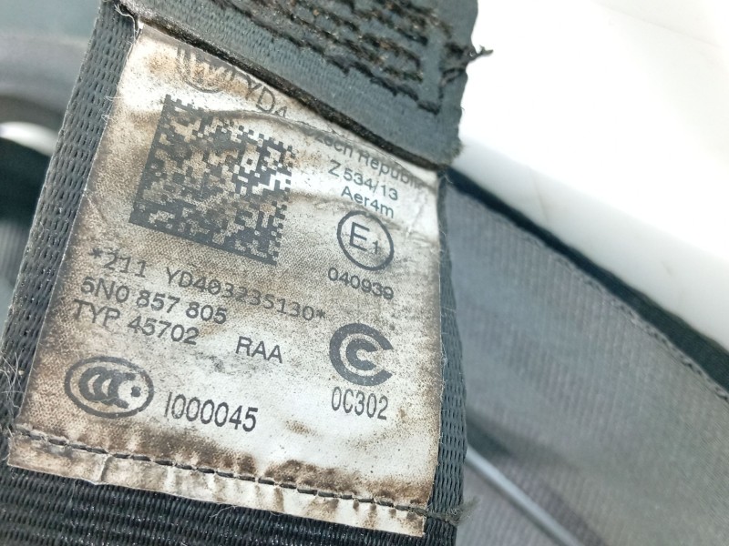 Recambio de cinturon seguridad trasero izquierdo para volkswagen tiguan (5n_) 2.0 tdi referencia OEM IAM   