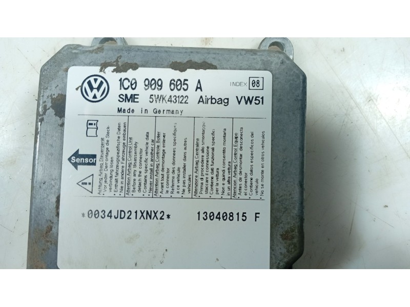 Recambio de centralita airbag para seat toledo ii (1m2) 1.6 16v referencia OEM IAM   