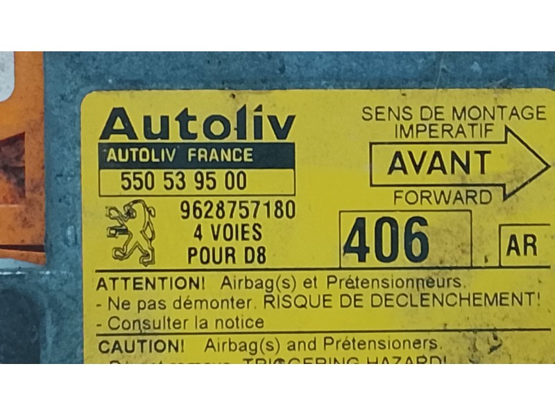 Recambio de centralita airbag para peugeot 406 coupé (8c) 2.0 16v referencia OEM IAM   