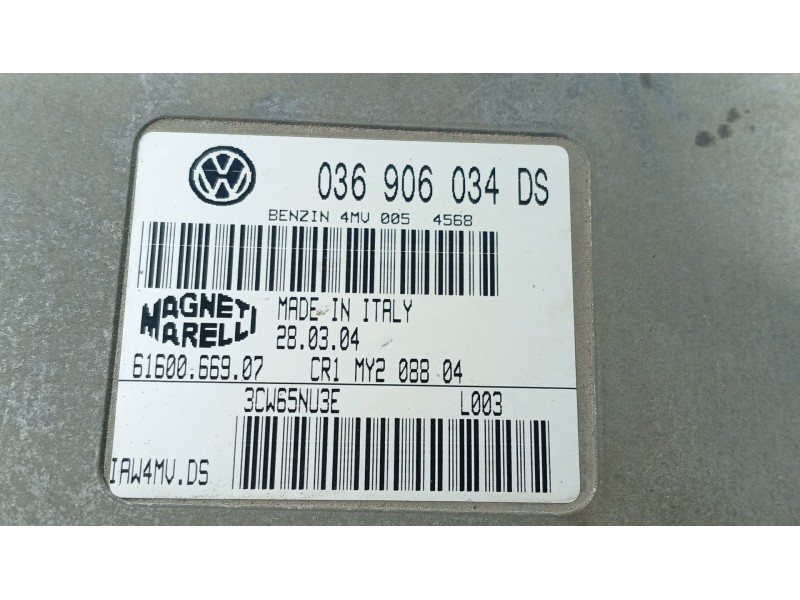 Recambio de centralita motor uce para seat toledo ii (1m2) 1.6 16v referencia OEM IAM   