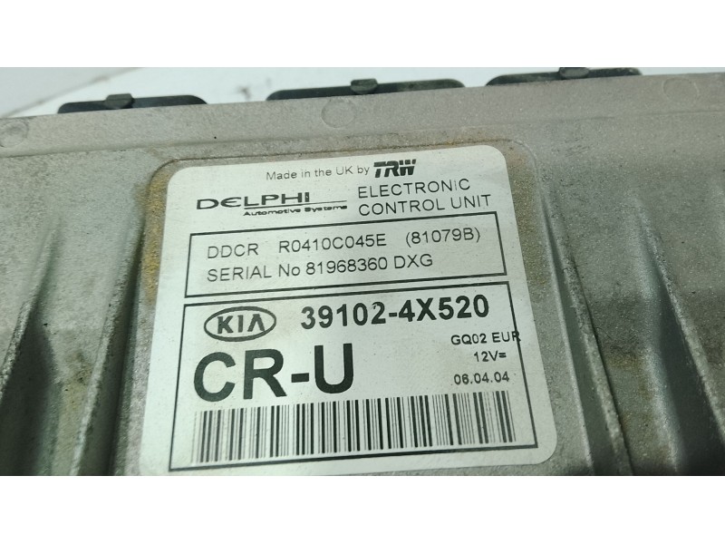 Recambio de centralita motor uce para kia carnival ii (gq) 2.9 crdi referencia OEM IAM   