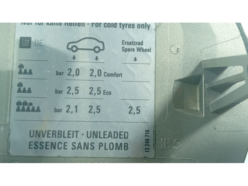 Recambio de tapa combustible para opel astra h (a04) 1.4 (l48) referencia OEM IAM   