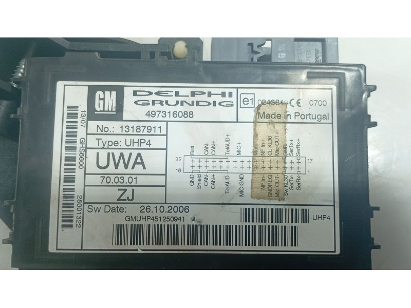 Recambio de modulo electronico para opel astra h (a04) 1.4 (l48) referencia OEM IAM   