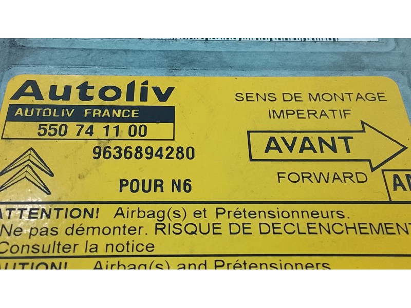 Recambio de centralita airbag para citroën xsara (n1) 2.0 hdi 90 referencia OEM IAM   