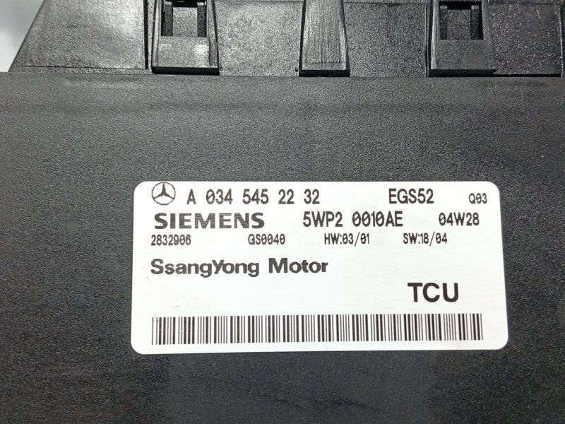 Recambio de modulo electronico para ssangyong rexton / rexton ii (gab_) 2.7 xdi referencia OEM IAM   