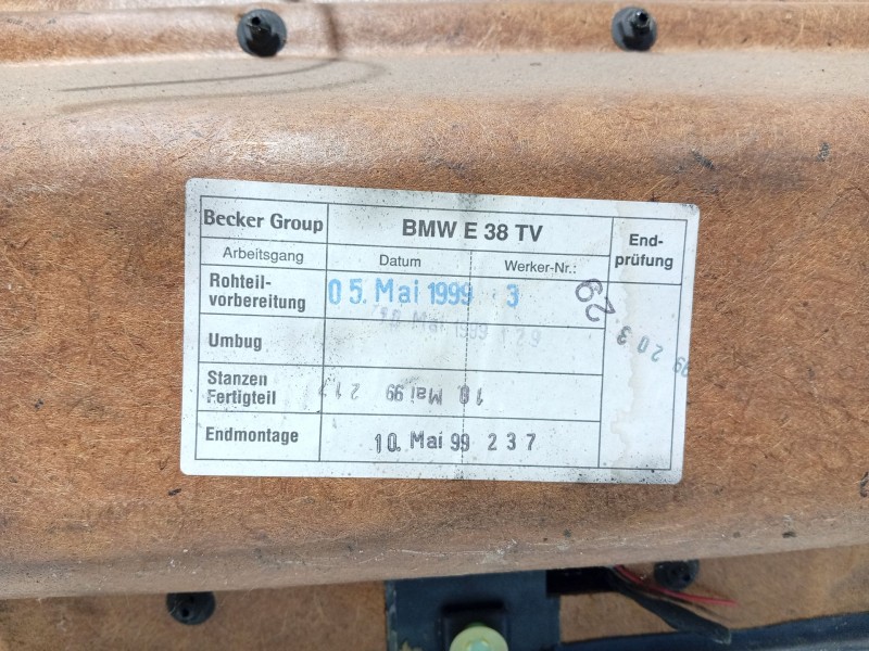 Recambio de guarnecido puerta delantera izquierda para bmw 7 (e38) 730 d referencia OEM IAM   
