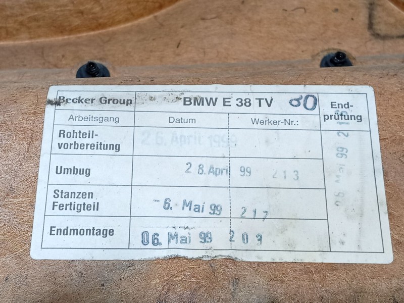 Recambio de guarnecido puerta delantera izquierda para bmw 7 (e38) 730 d referencia OEM IAM   